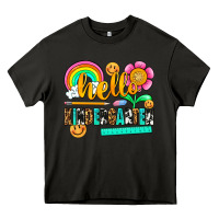 Asphalt hello kindergarten Heavy Core Tee - NancyCooperArtShop
