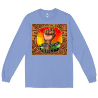 Colony Blue juneteenth freedom day Long Sleeve Tee - TumblerDesignByShophia