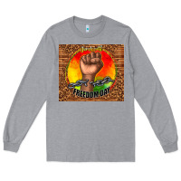 Heather Grey juneteenth freedom day Long Sleeve Tee - TumblerDesignByShophia