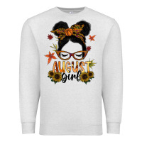 Oatmeal Heather august girl Premium Sweatshirt - SublimationCraftShop