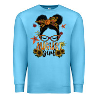 Ocean Blue august girl Premium Sweatshirt - SublimationCraftShop