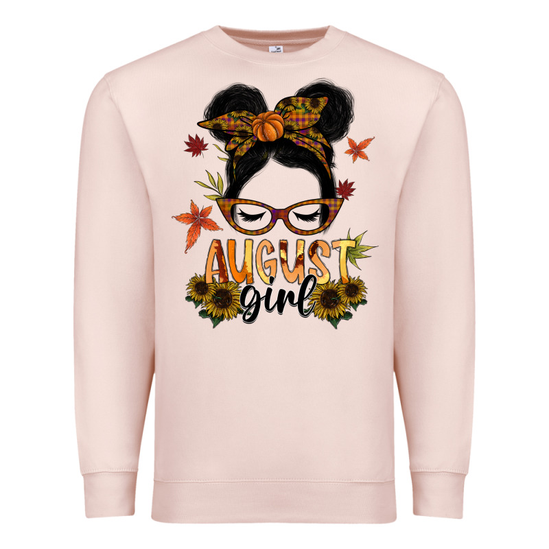August Girl Premium Sweatshirt by SublimationCraftShop | Teevron