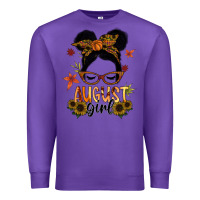 Purple august girl Premium Sweatshirt - SublimationCraftShop