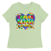 Matcha LGBTQ Pride Human Kind Be Both Ladies Tee - BundleAndBundleShop