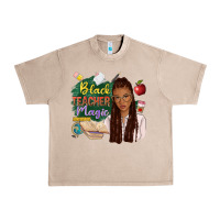 French Oak black teacher magic with afro Urban Heavy Tee - NancyCooperArtShop