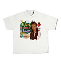 Pistachio black teacher magic with afro Urban Heavy Tee - NancyCooperArtShop