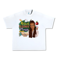 White black teacher magic with afro Urban Heavy Tee - NancyCooperArtShop