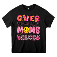 Black over stimulated moms club Heavy Core Tee - JahusDesignShop