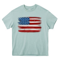Arona american flag distressed background Heavy Core Tee - MaliasSmallBusiness