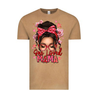 One Loved Mama Messy Bun Vintage Tee | Teevron
