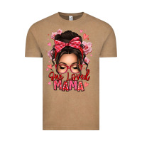 Vintage Coffee one loved mama messy bun Vintage Tee - texasbilliewilder