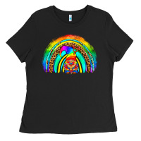 Black LGBTQ Pride Gnome Rainbow Ladies Tee - BundleAndBundleShop