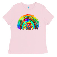 Bubblegum Pink LGBTQ Pride Gnome Rainbow Ladies Tee - BundleAndBundleShop