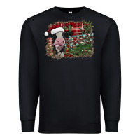 Black merry christmas Premium Sweatshirt - SublimationCraftShop
