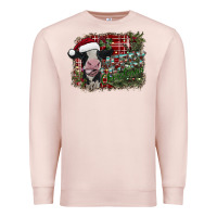 Pale Pink merry christmas Premium Sweatshirt - SublimationCraftShop