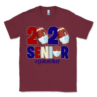 Burgundy Quarantined Senior 2020 American Football Classic Tee - Bettercallsaul