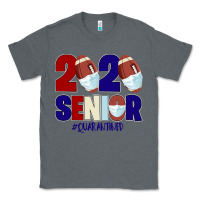 Charcoal Heather Quarantined Senior 2020 American Football Classic Tee - Bettercallsaul