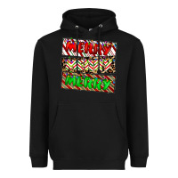 Black merry merry merry Heavyweight Hoodie - CowhideDigitalArt