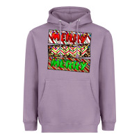 Lavender merry merry merry Heavyweight Hoodie - CowhideDigitalArt