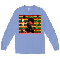 Colony Blue juneteenth celebrate freedom since 1865 Long Sleeve Tee - TumblerDesignByShophia