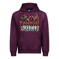 Mauve Wine football vibes Urban Hoodie - BarkalooDesign