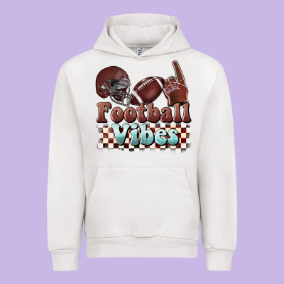 Football Vibes Urban Hoodie Designed By Barkaloodesign