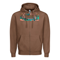 Chestnut coffe teach repeat libbey glass Zipper Hoodie - BundleAndBundleShop