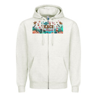 Oatmeal Heather coffe teach repeat libbey glass Zipper Hoodie - BundleAndBundleShop