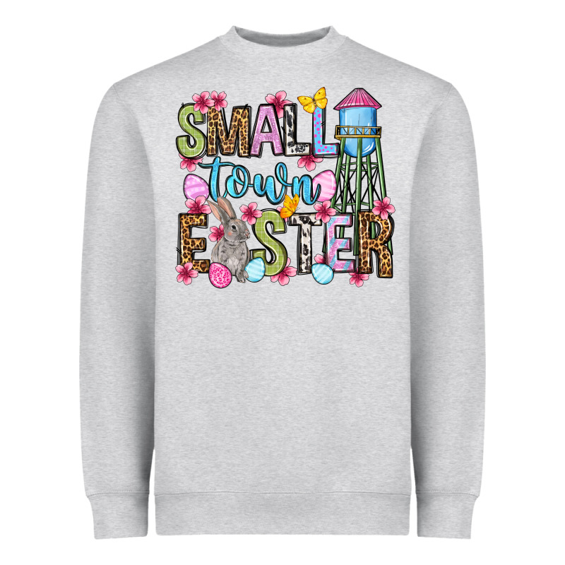 Easter Day Small Town Easter Heavyweight Sweatshirt by OliviaCreatesArt | Teevron