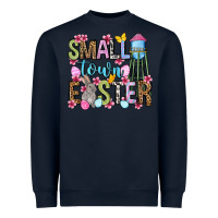 Navy Easter Day Small town Easter Heavyweight Sweatshirt - OliviaCreatesArt