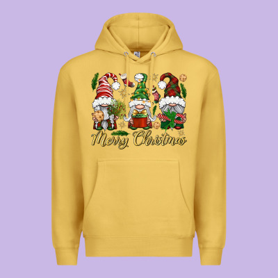 Merry Christmas Gnomes Premium Hoodie Designed By Bundleandbundleshop