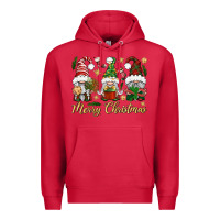 Cardinal Merry Christmas Gnomes Premium Hoodie - BundleAndBundleShop