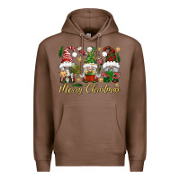 Chestnut Merry Christmas Gnomes Premium Hoodie - BundleAndBundleShop