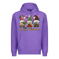 Purple Merry Christmas Gnomes Premium Hoodie - BundleAndBundleShop