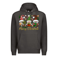Smoke Merry Christmas Gnomes Premium Hoodie - BundleAndBundleShop