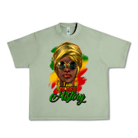 Oil Green i am black history Urban Heavy Tee - NancyCooperArtShop