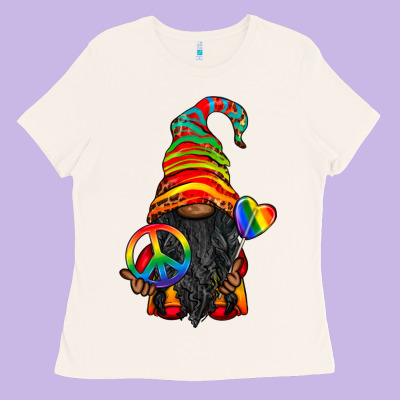 Lgbtq+ Pride Gnome With Candy Ladies Tee Designed By Bundleandbundleshop