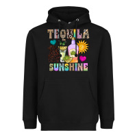 Black Tequila Sunshine Heavyweight Hoodie - CowhideDigitalArt