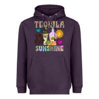 Plum Tequila Sunshine Heavyweight Hoodie - CowhideDigitalArt