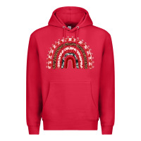 Cardinal valentines day rainbow Premium Hoodie - RanaPortraitStore
