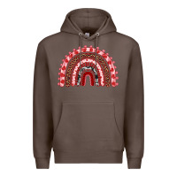 Coffee valentines day rainbow Premium Hoodie - RanaPortraitStore