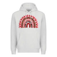 Dove Grey valentines day rainbow Premium Hoodie - RanaPortraitStore
