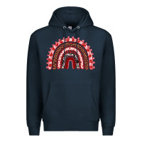 Navy valentines day rainbow Premium Hoodie - RanaPortraitStore