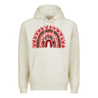 Oatmeal Heather valentines day rainbow Premium Hoodie - RanaPortraitStore