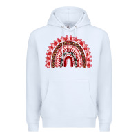 White valentines day rainbow Premium Hoodie - RanaPortraitStore