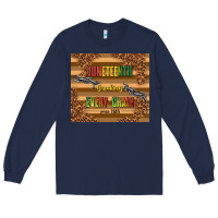 Navy juneteenth breaking every chain since 1865 Long Sleeve Tee - TumblerDesignByShophia
