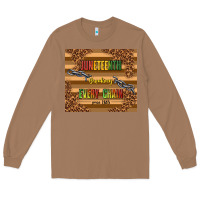 Toasted Coconut juneteenth breaking every chain since 1865 Long Sleeve Tee - TumblerDesignByShophia