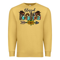 Antique Gold blessed nana Premium Sweatshirt - CowhideDigitalArt