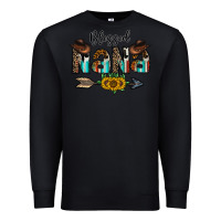 Black blessed nana Premium Sweatshirt - CowhideDigitalArt