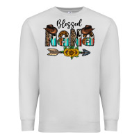 Dove Grey blessed nana Premium Sweatshirt - CowhideDigitalArt
